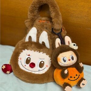 Labubu candy pouch with pumpkin Labubu